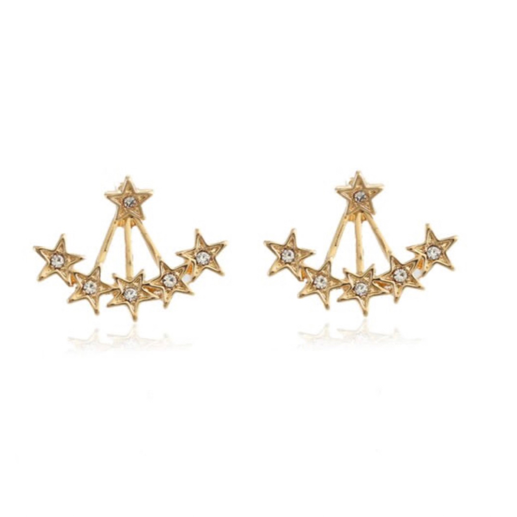 anting gold rhodium stainless bintang gc2 stars combo