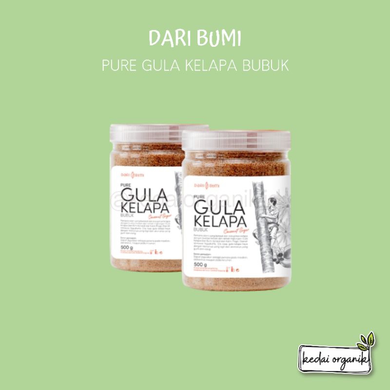 

DARI BUMI Pure Gula Kelapa Bubuk 500gr