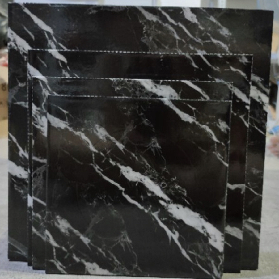 ALAS TATAKAN KUE MARBLE WHITE/BLACK