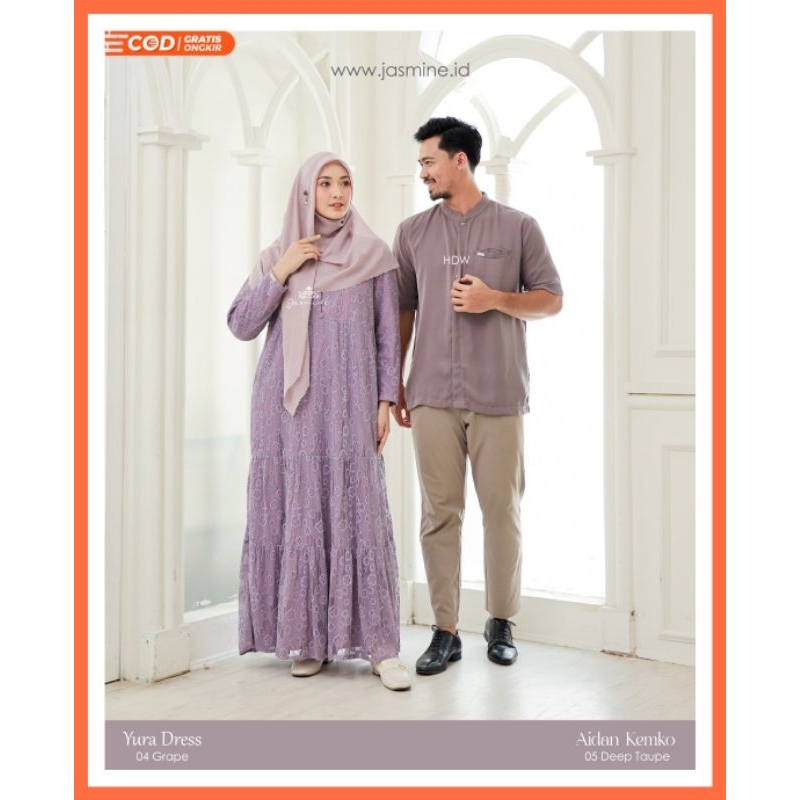 Yura Dress & Aidan Kemko by Jasmine by Lidia Hadiwinoto Couple Terbaru Simpel Elegant