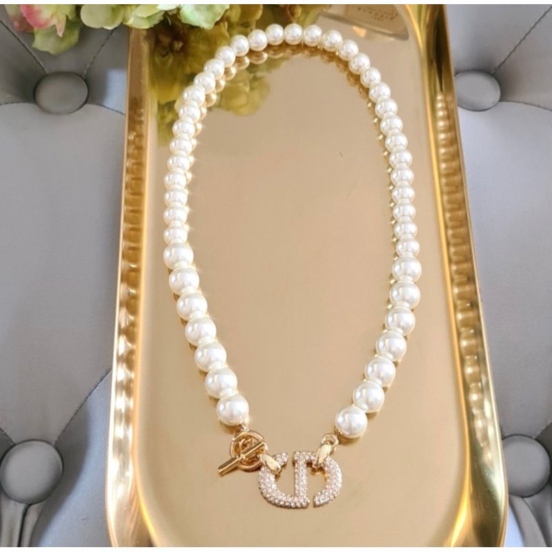 Aksesoris kalung mutiara import