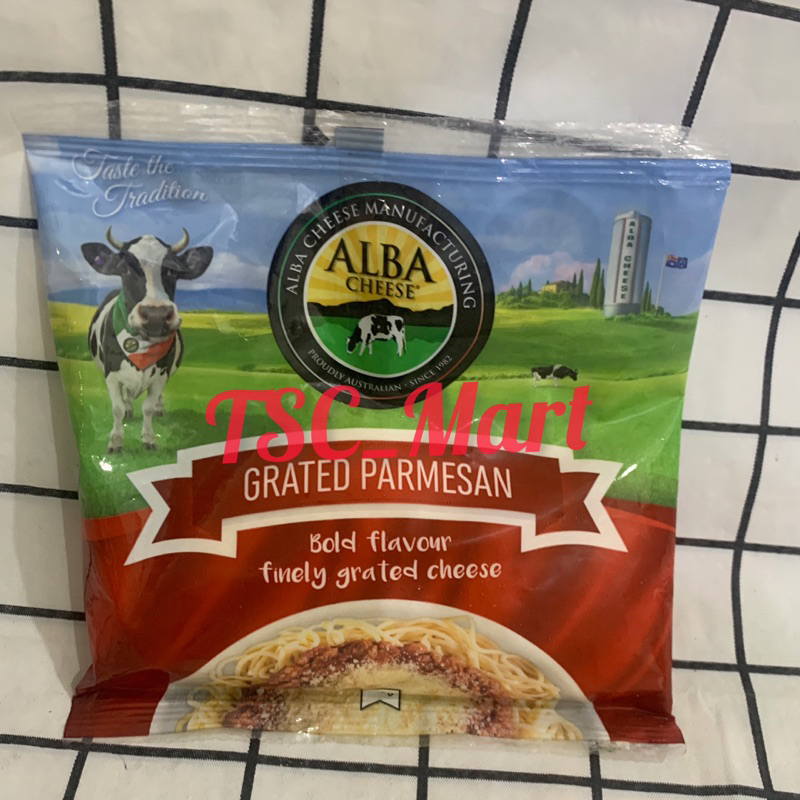 

Alba Cheese Grated Parmesan 100gr / Alba / Cheese / Grated / Parmesan / 100gr / keju / Bold / Flavour / Finely / Powder / Serbuk