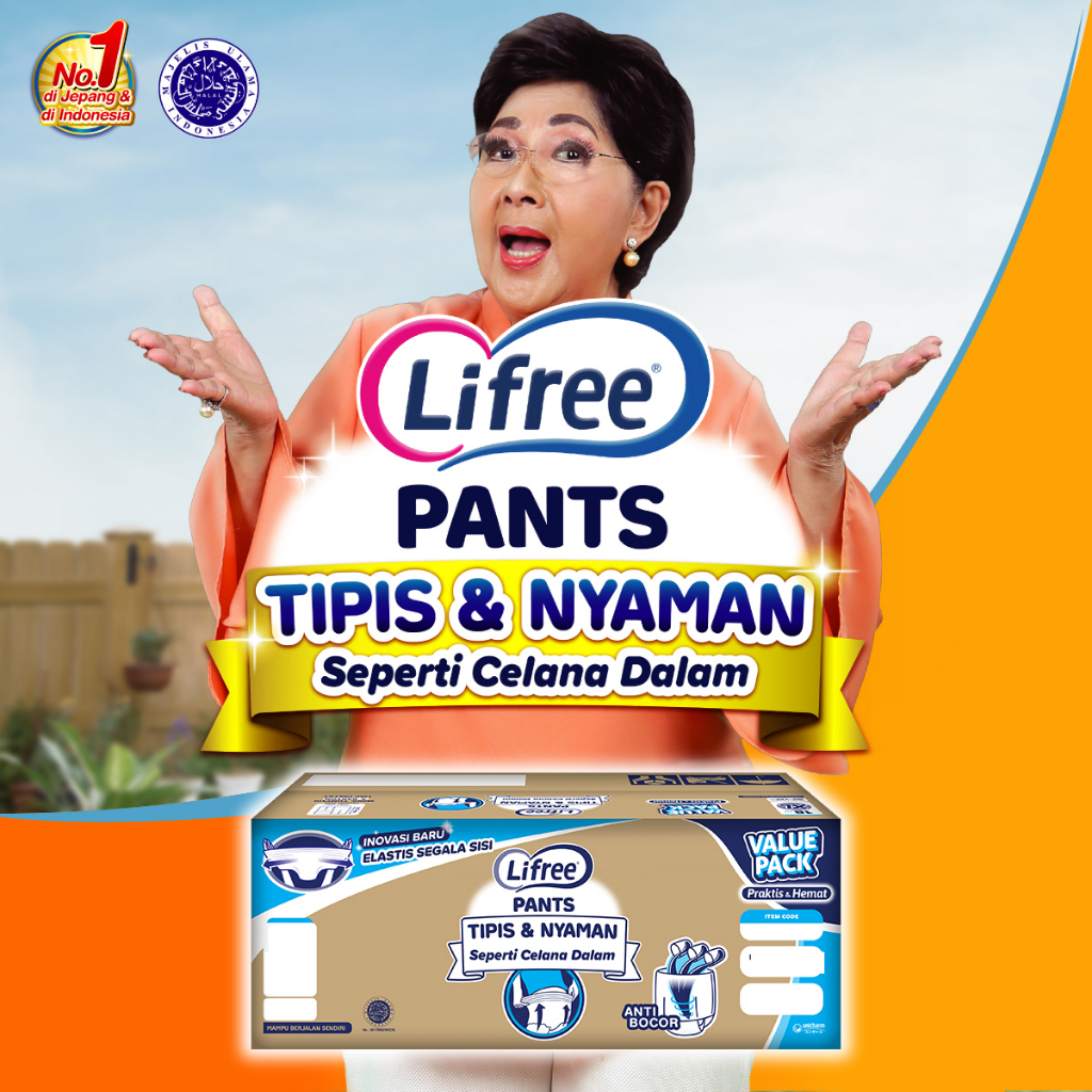 Lifree Popok Dewasa Celana Tipis XXL 15 E-Box