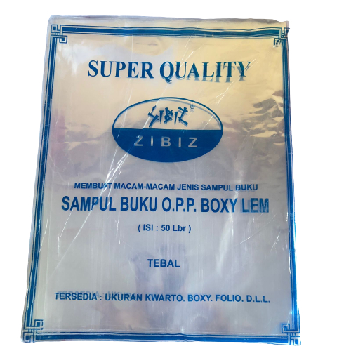 

10 LBR - Sampul Plastik Lem Boxy Sampul Buku Plastik Bening Besar Lem