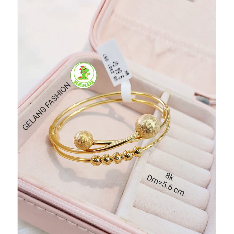 Gelang bangle promo fashion kadar 375 model bola