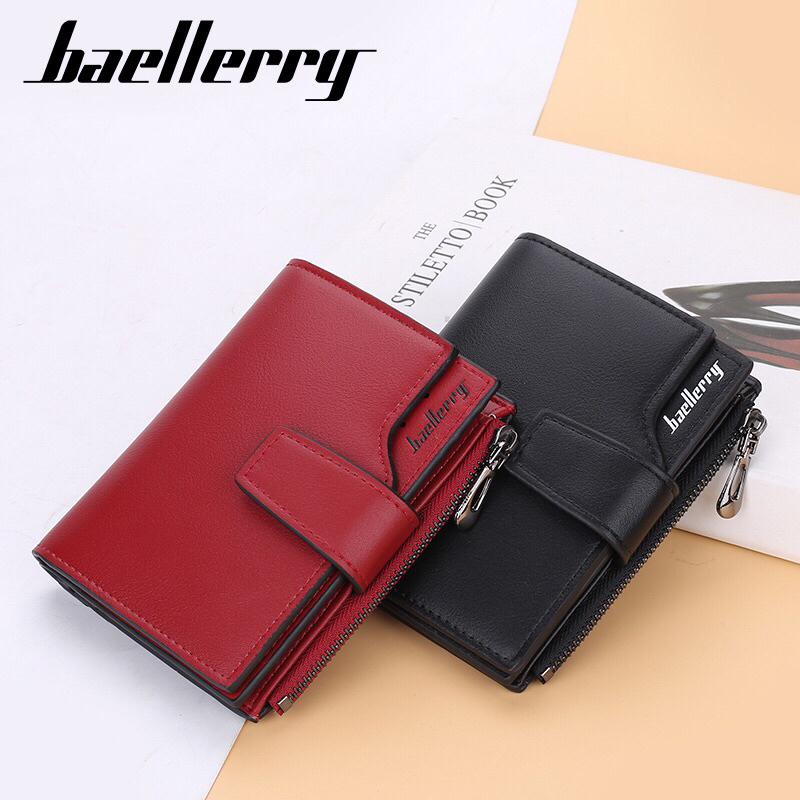 [ ORIGINAL ] BAELLERRY N5013 Dompet Wanita Kecil Bahan Kulit PU Leather Premium