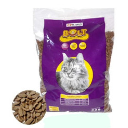 Makanan Kering Dry Cat Food BOLT 500 GR Repack