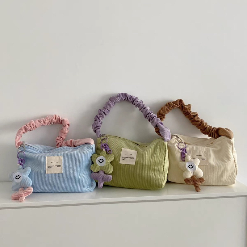 LITTLE DAISY | Glory Top Handle Bag / Tas Kecil Premium Fashion Korea / Korean Mini Bag / Tas Empuk Fluffy Premium