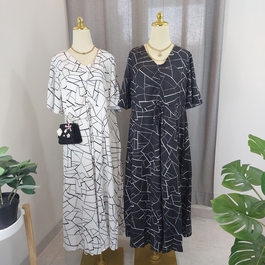 MAXI DRESS MOTIF / LONG DRESS FASHION WANITA IMPORT BANGKOK NOB