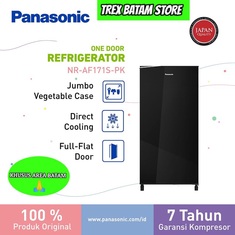 PANASONIC NR-AF 171S PK KULKAS 1 PINTU (BATAM)