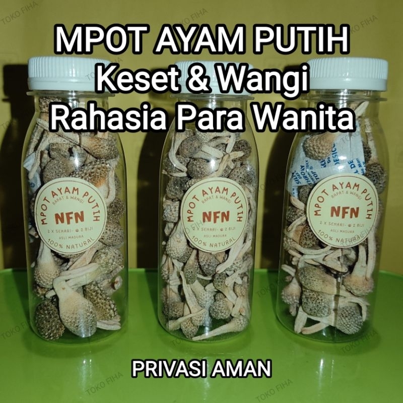 

Mpot Ayam Putih (Jamu Herbal Rapat & Wangi) 30gr isi 60-100 biji utuh