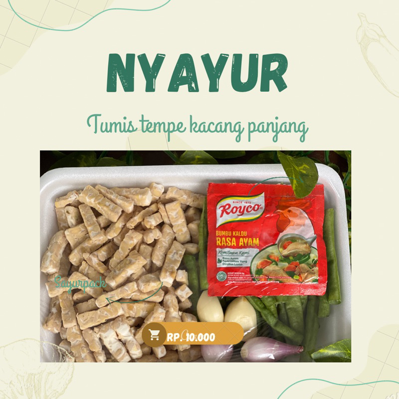 

SAYURPACK TUMIS KCGPJG TEMPE SIAP MASAK