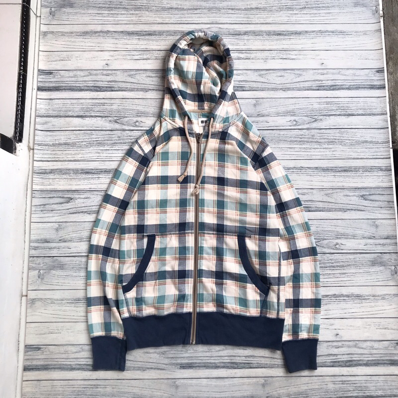 Zip Hoodie Uniqlo motif Tartan