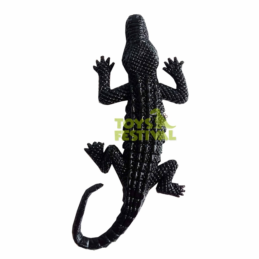 Mainan Prank Decorative Sticky Buaya Crocodile Karet Jelly Tempel Dinding