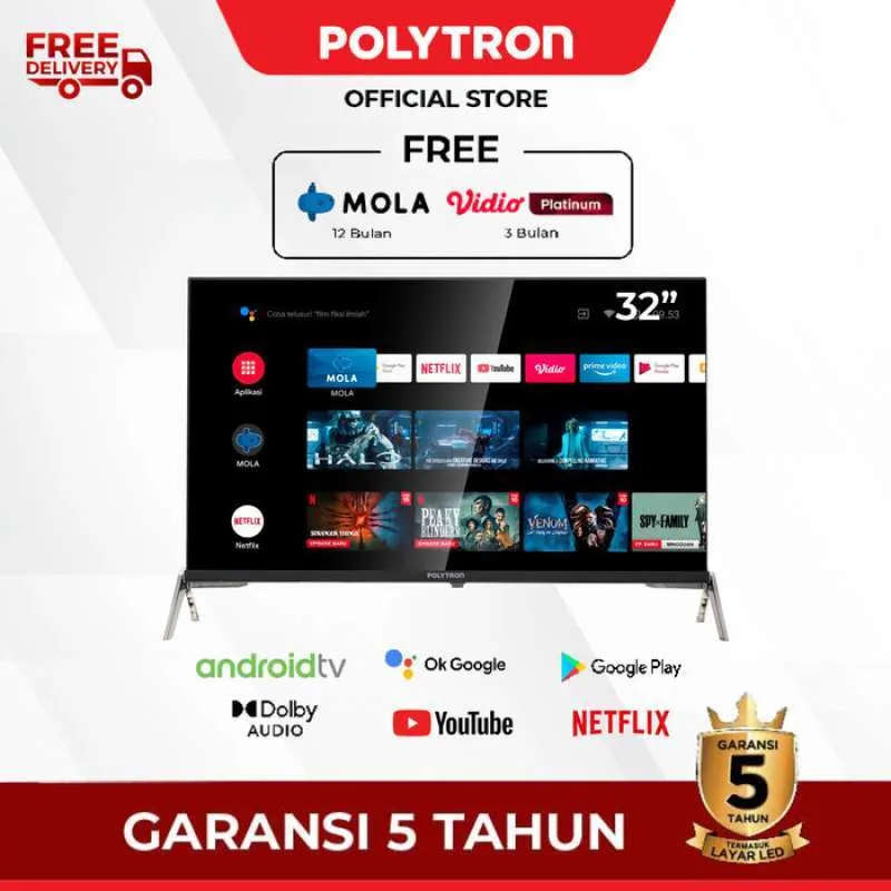 POLYTRON PLD 32AG5959 LED TV 32 Inch HD Ready Android TV