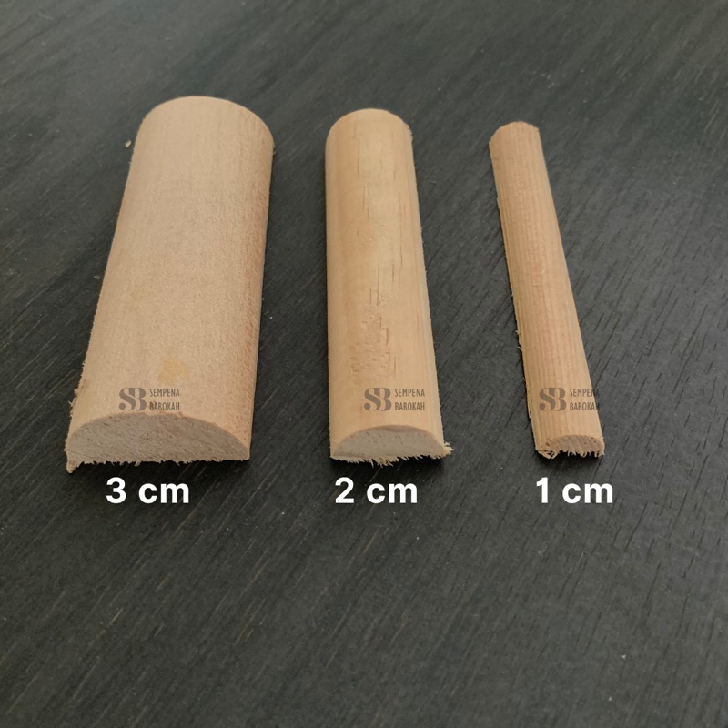 Lis Dowel (Setengah Lingkaran) Kayu