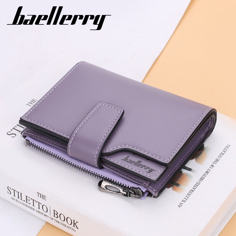 [ ORIGINAL ] BAELLERRY N5013 Dompet Wanita Kecil Bahan Kulit PU Leather Premium