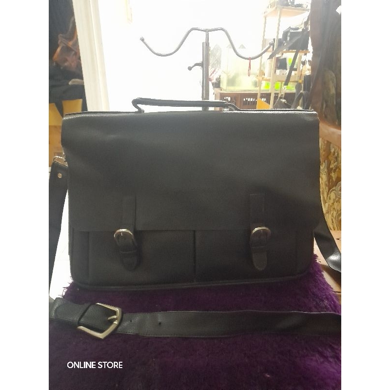 Tas laptop goldfish kulit asli