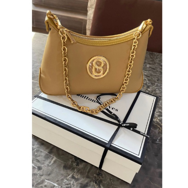 ANNA VANITY BAG N BRIANA READY PL KHAKI BUTTONSCARVES