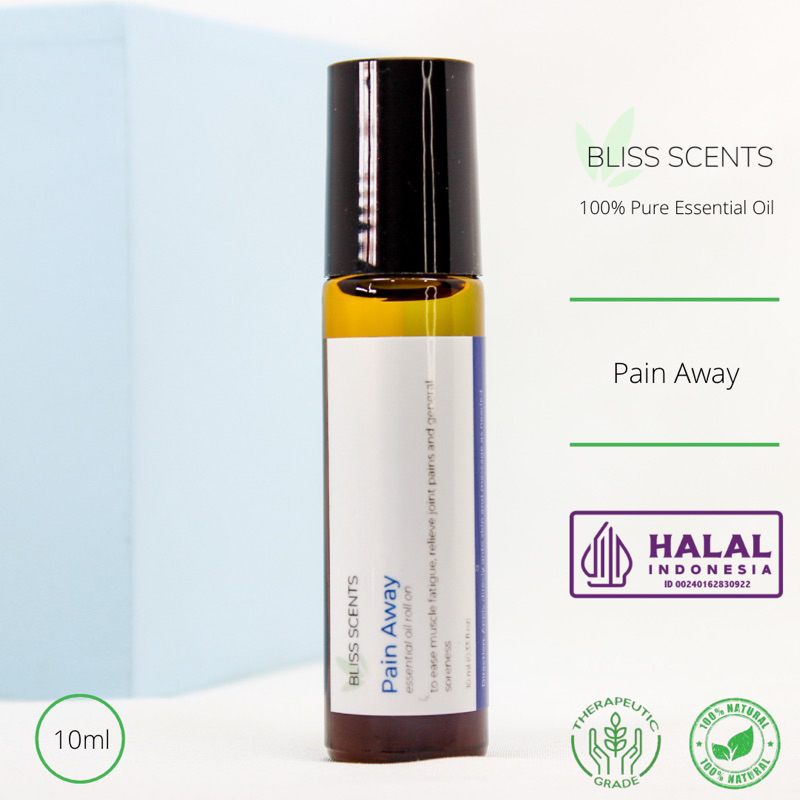 Roll On Minyak Aromaterapi Essential Oil Pain Away untuk Pegal Pegal Nyeri Otot 10ml