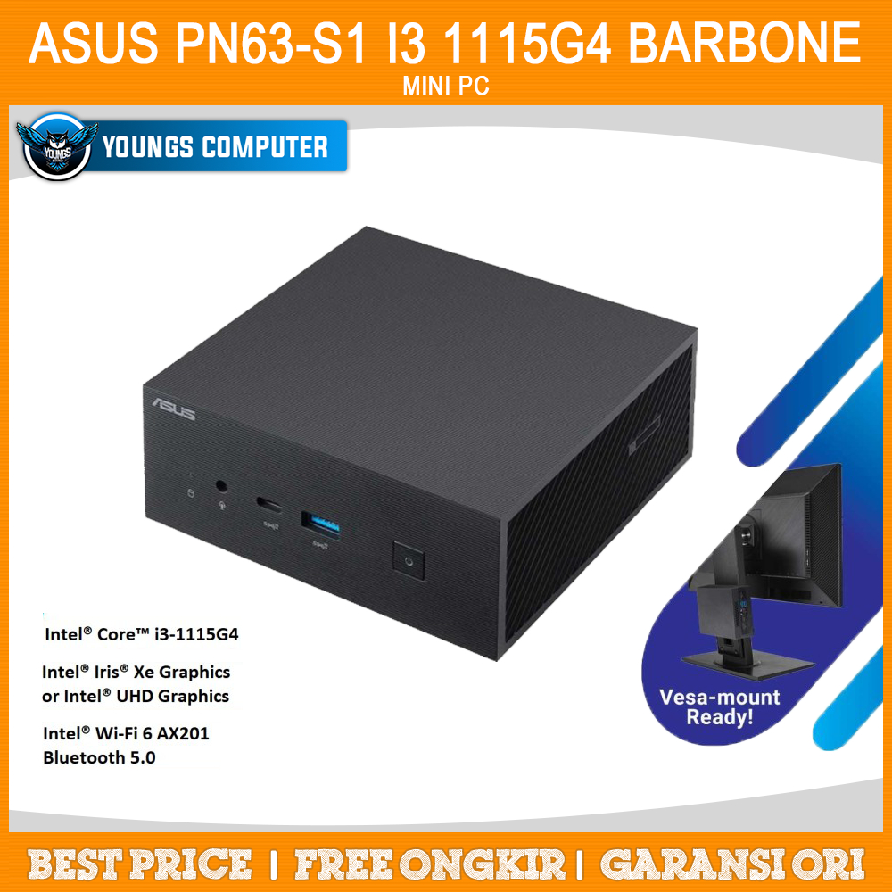 ASUS MINI PC PN63-S1 i3 1115G4 Barbone