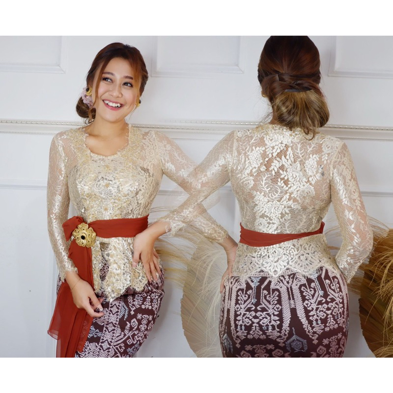 Kebaya jadi payet metalic premium