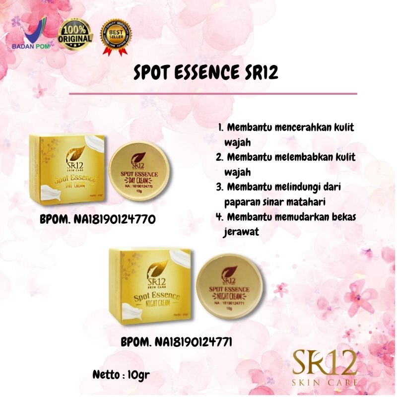 SPOT ESSENCE CREAM SR12/MENGHILANGKAN FLEK HITAM/CREAM PENGHILANG FLEK HITAM