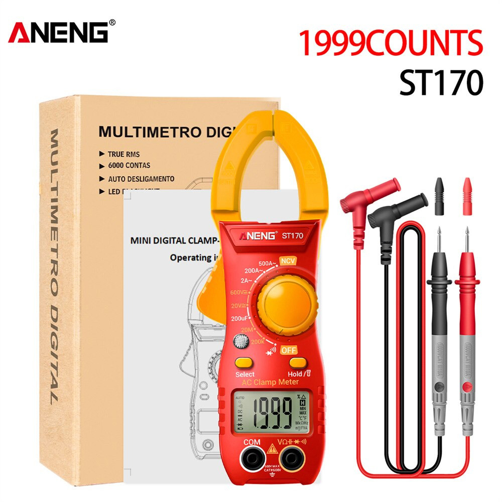 ANENG Digital Multimeter Voltage Tester Clamp - ST170 - Yellow