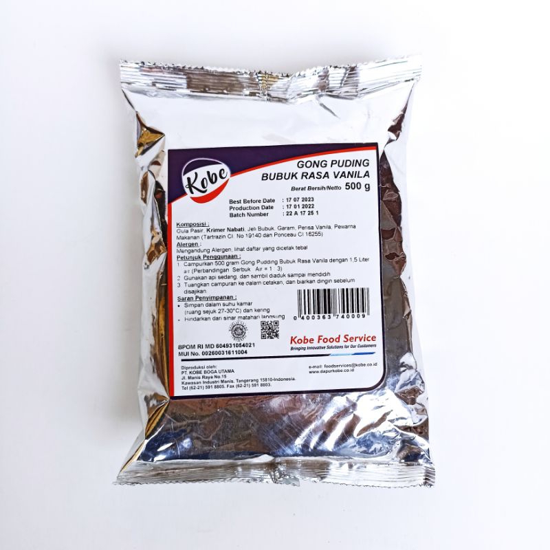 

KOBE PUDING VANILA 500 gr