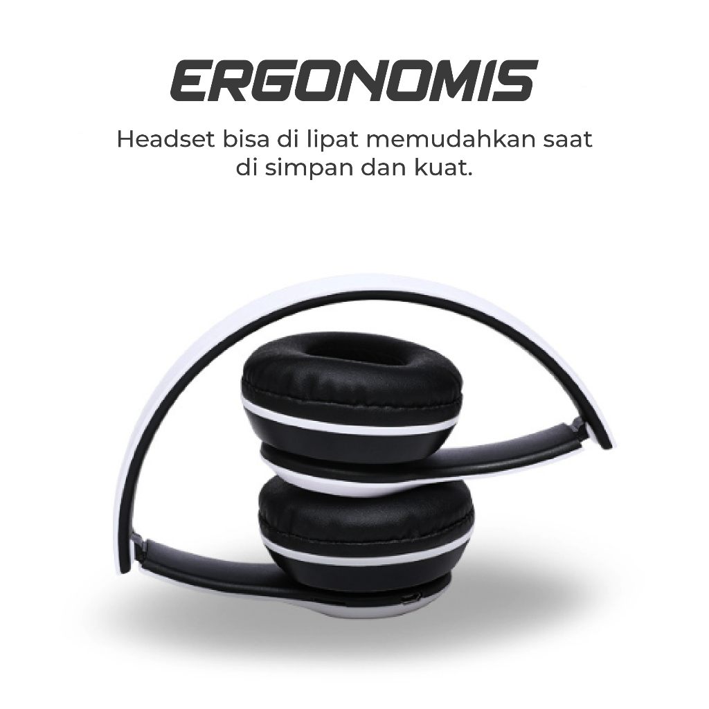 Headset Bluetooth P47 Pro Pure Bass Kualitas Bagus AH063 - XOBOX