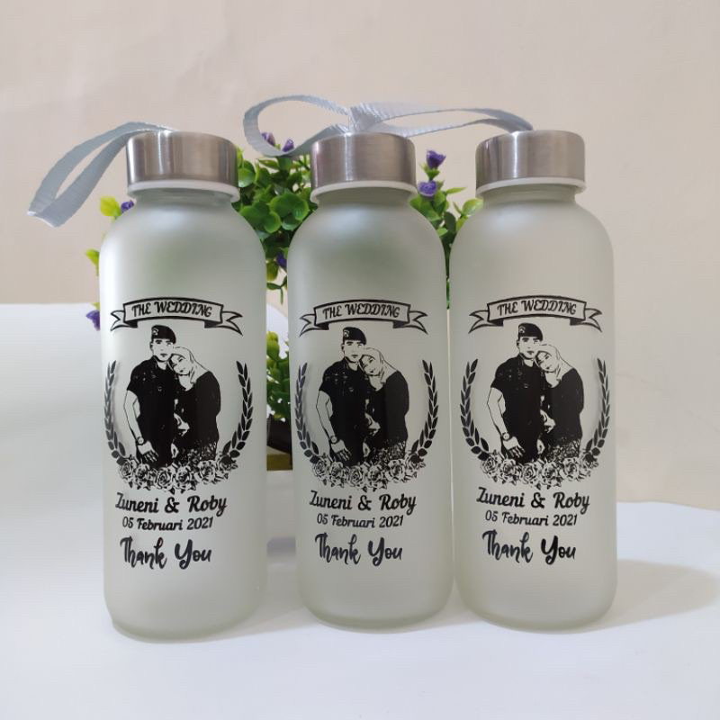 TUMBLR KACA DOFF SOUVENIR WEDDING MURAH / BOTOL MINUM SOUVENIR PERNIKAHAN SOUVENIR LAINNYA TERMURAH TERLARIS