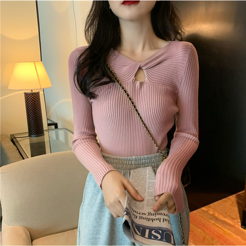 Miss H ~ 230 Pakaian Wanita Baju Atasan Lengan Panjang Import Manset Baju Wanita Premium Sweater Model Cantik Inner Ijab