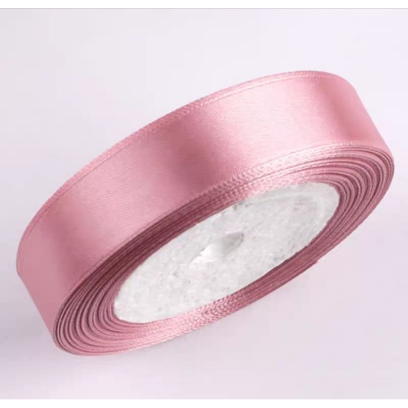 

(1ROLL=22Meter) Pita Satin pita kado hampers pita valentine pita kado valentine pita pink pita satin 2,5cm