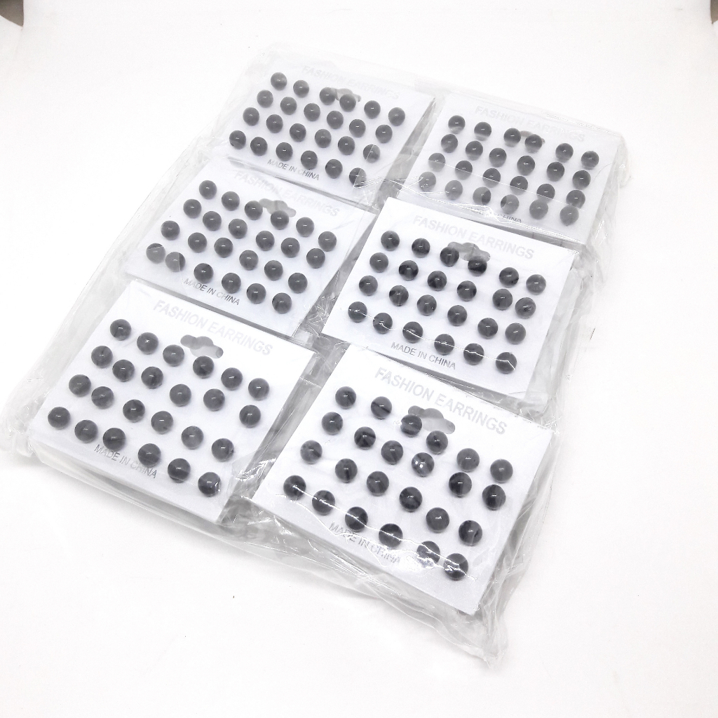 HARGA/144pasang, Anting Mote 6mm Anting Grosir Anting Korea Anting Tusuk