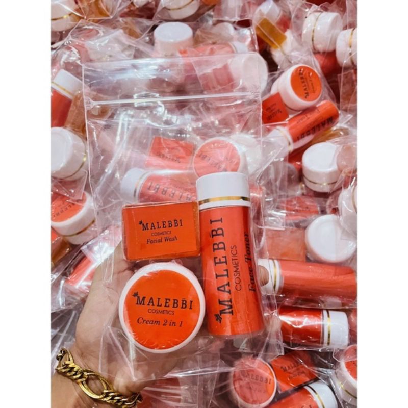 Malebbi Kosmetik cream pemutih wajah glowing menghilangkan flek
