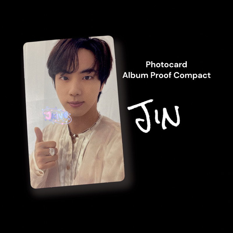 PHOTOCARD PC BTS JIN ALBUM PROOF COMPACT
