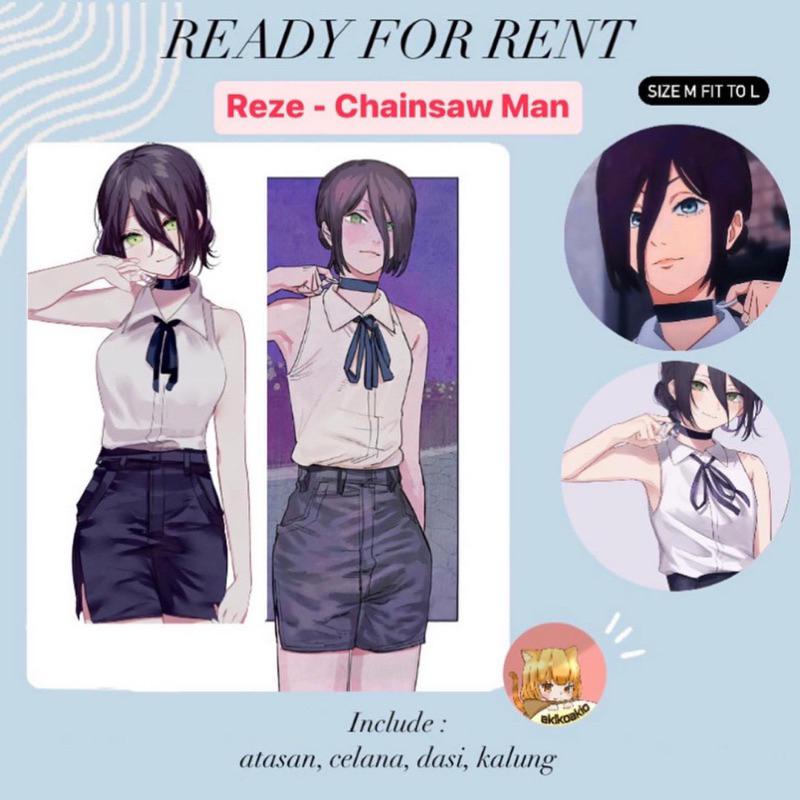 [READY FOR RENT] Reze-Chainsaw man rental Costume Cosplay