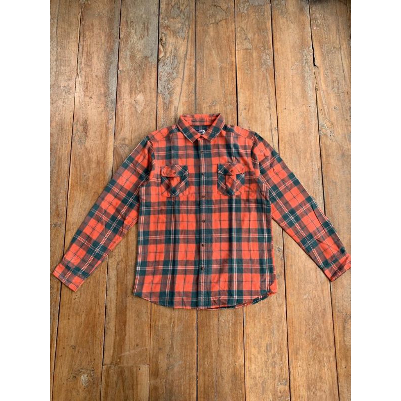 Kemeja Flanel Orange Army