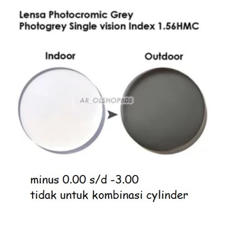 lensa Photocromic minus murah | lensa photocromic grosir | lensa photocromic avt | photocromic minus