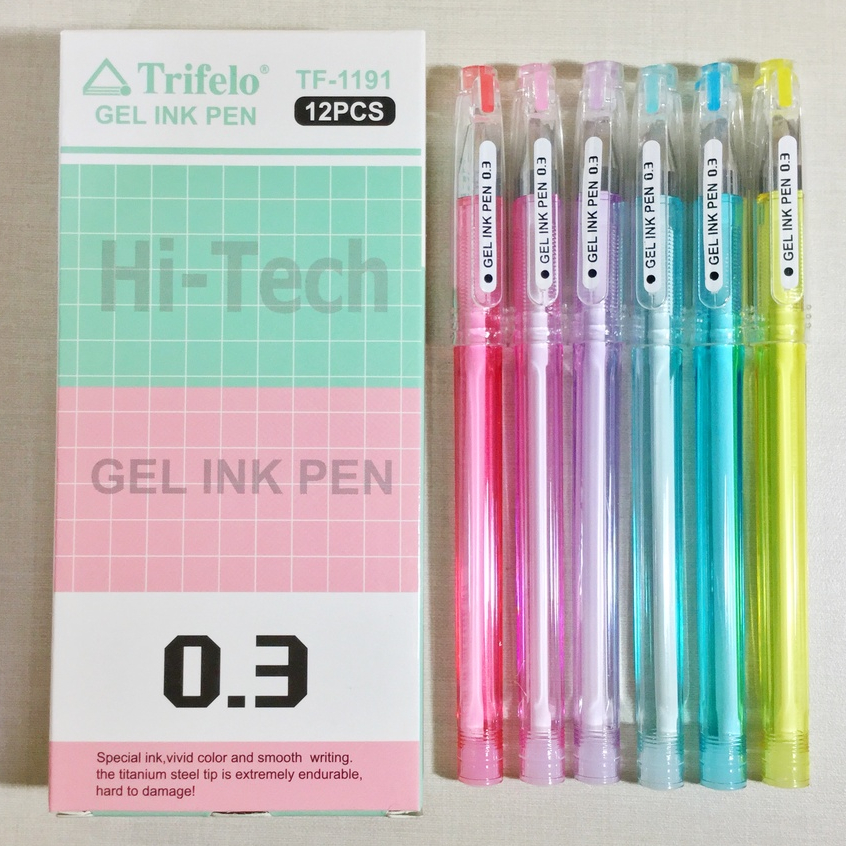 

(PAK) Pulpen Hi-Tech Trifelo TF-1191 0.3mm / Bolpoin Hi-Tech Trifelo 0.3mm