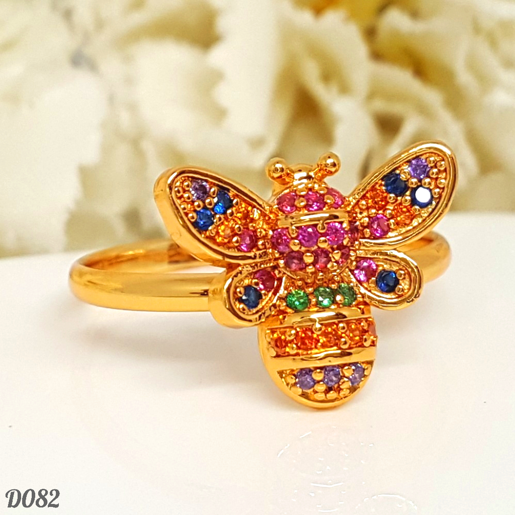 PGX Cincin Xuping Perhiasan Lapis Emas Aksesoris Wanita - D082