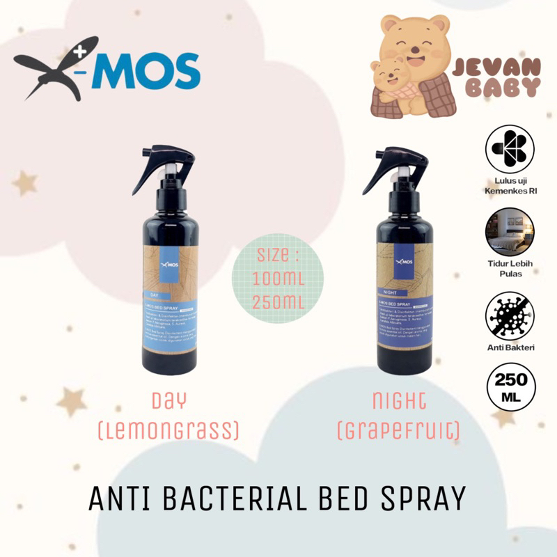 X-MOS Natural Bed Spray XMOS Day / Night 100ml 250ml