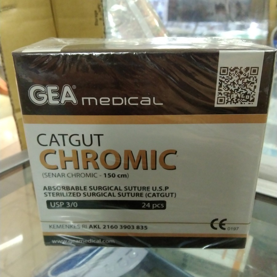 Catgut CHROMIC GEA - Benang Jahit Cromic - Benang Operasi CHROMIC GEA