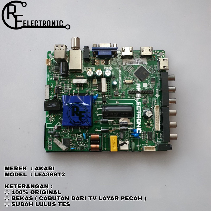 MB MOBO MAINBOARD MESIN TV LED AKARI LE4399T2SB LE4399T2 SB LE 4399T2 SB
