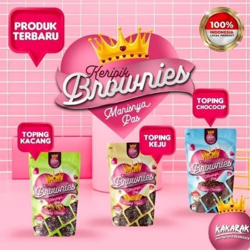 

LaNMart - KAKARAK - Keripik Brownies Varian Rasa