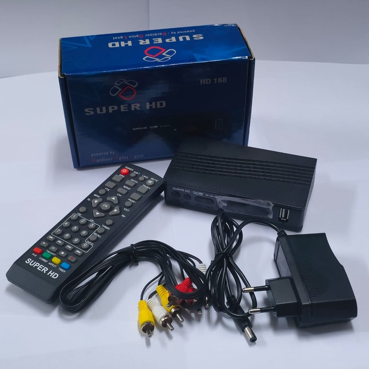 DIGITAL STB SET TOP BOX HD 168 GOL SUPER HD BIRU