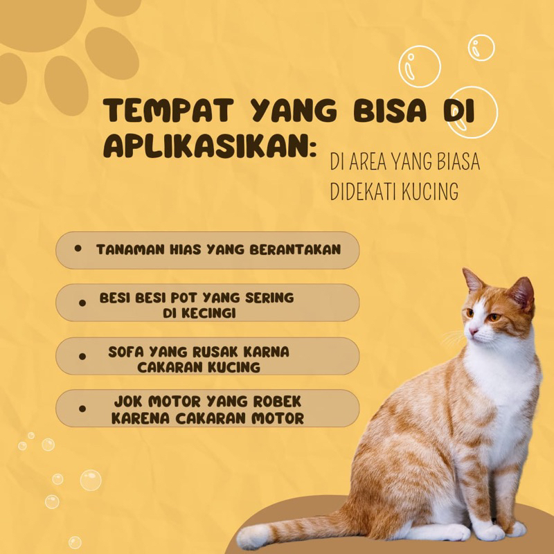 spray cairan pengusir cat Tampa menyakiti kemasan 250ml