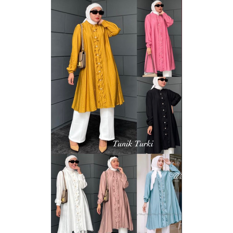 Tunik Turki | Winody | Bahan Polo Linen Premium