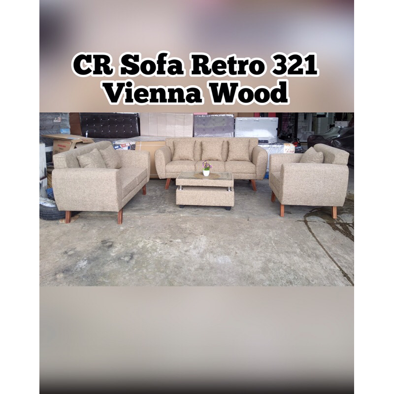 Sofa Retro 321 Minimalis Vienna + Meja