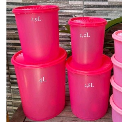 PROMO Tupperware  Deco Canister Set 4pcs